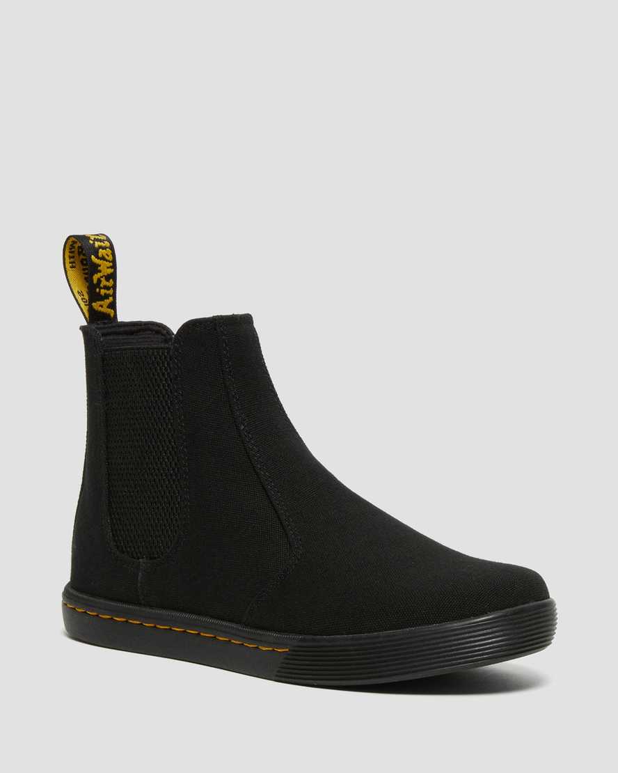 Dr. Martens Makela Canvas Casual Chelsea Støvler Dame Svart [2146AVGZQ]